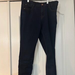 Women's Classic Dark Blue Straight Leg Jeans